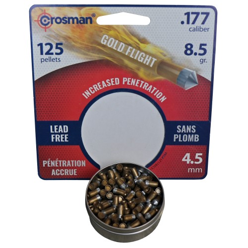 Preview: Crosman Powershot Diabolo Gold Flight 4,5 mm Luftgewehr 125 Stk.